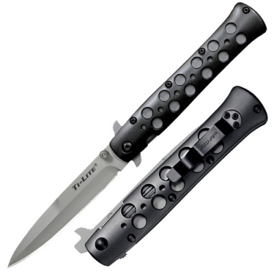 Нож складной Cold Steel Ti-Lite 4, сталь CPM-S35VN, рукоять алюминий, черный