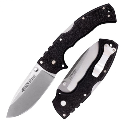 Нож складной Cold Steel 4-Max Scout, сталь AUS-10A, рукоять Griv Ex™, черный