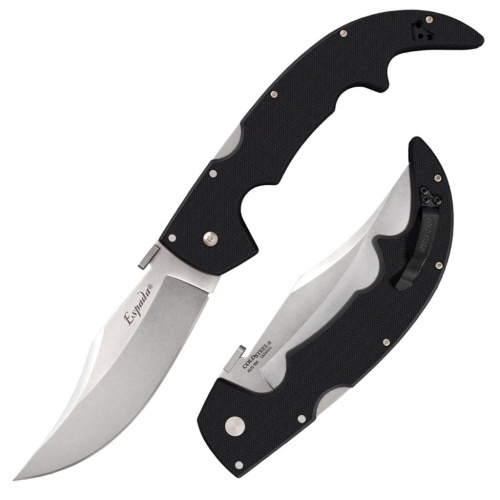 Нож складной Cold Steel Large G-10 Espada, сталь AUS-10A, рукоять G10, черный