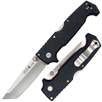 Нож складной Cold Steel SR-1 Lite Tanto, сталь 8Cr13MoV, рукоять grivory, черный