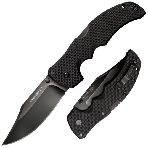 Нож складной Cold Steel Recon 1 Clip, сталь CPM-S35VN, рукоять G10, черный