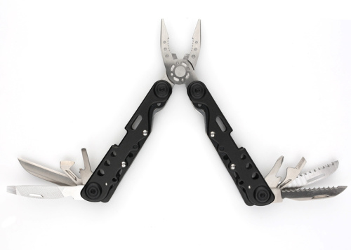 Мультитул Stinger, сталь (черный), 13 инструментов, нейлоновый чехол, коробка картон