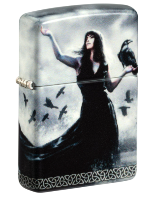 Зажигалка ZIPPO Mazzi® с покрытием 540 Matte, латунь/сталь, белая, 38x13x57 мм