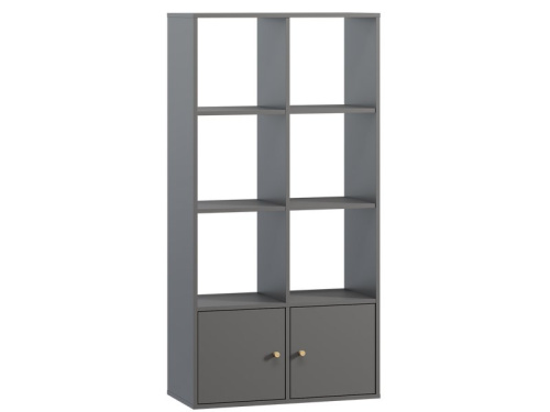 Стеллаж Кейн 2-75x149 Графитовый
