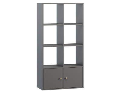 Стеллаж Кейн 2-75x149 Графитовый