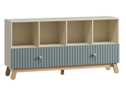 Стеллаж детский Финни 155x78 Серо-зеленый