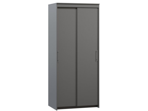 Шкаф-купе Тебар 2-90x210 Графитовый без зеркал