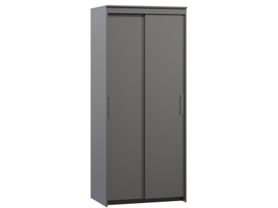 Шкаф-купе Тебар 2-90x210 Графитовый без зеркал