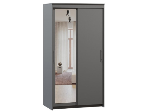 Шкаф-купе Тебар 2-100x190 Графитовый 1 зеркало