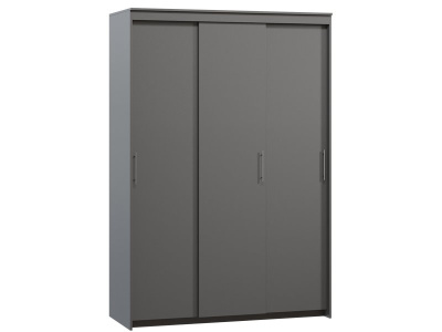 Шкаф-купе Тебар 3-150x220 Графитовый без зеркал
