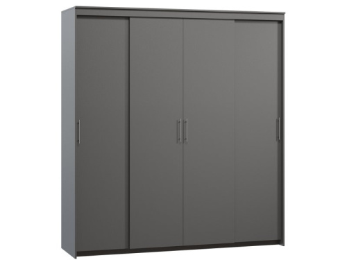 Шкаф-купе Тебар 4-220x230 Графитовый без зеркал
