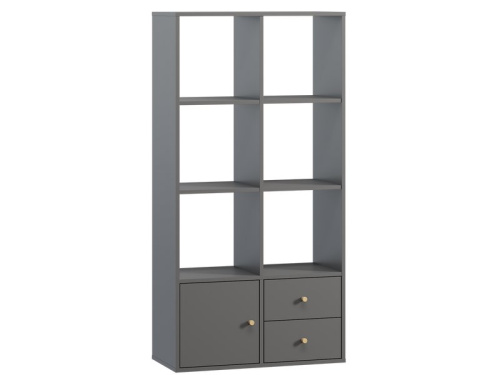 Стеллаж Кейн 3-75x149 Графитовый
