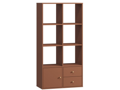 Стеллаж Кейн 3-75x149 Терракотовый
