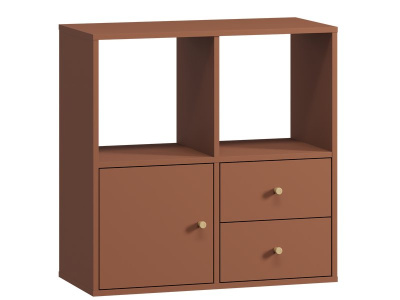 Стеллаж Кейн 6-75x75 Терракотовый