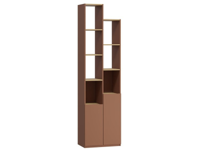 Стеллаж Матис 2-57x213 Терракотовый