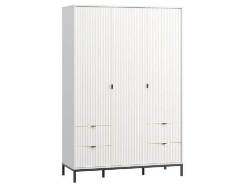 Распашной шкаф Трейвис 3-137x205 Белый