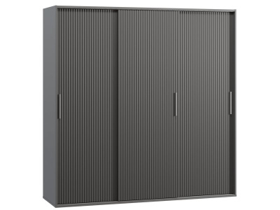Шкаф-купе Беррингтон 3-207x210 Графитовый