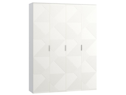 Распашной шкаф Шелтон 4-183x240 Белый