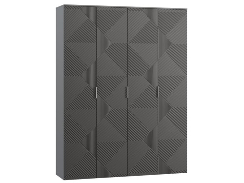 Распашной шкаф Шелтон 4-183x240 Графитовый