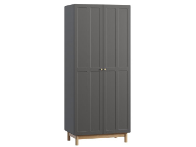 Распашной шкаф Виклу 2-90x210 Графитовый