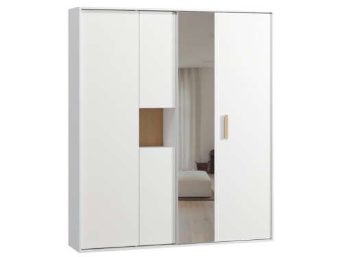 Шкаф-купе Бладвен 3-180x210 Белый