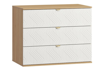 Комод Монблан 93x76 Косы Белый