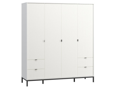 Распашной шкаф Трейвис 4-181x205 Белый