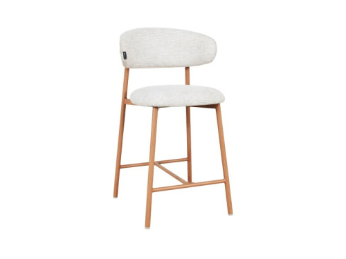 Стул полубарный Клейв-2 Рогожка Бежевый/Натуральный