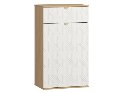 Обувница Монблан 63x110 Косы Белый