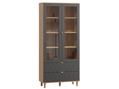 Витрина Теджонс 2-93x204 Ромб Графитовый