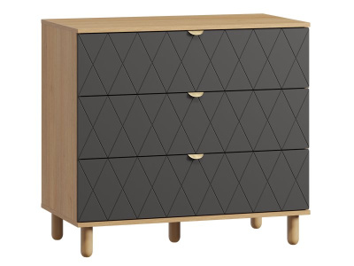 Комод Теджонс 93x85 Ромб Графитовый
