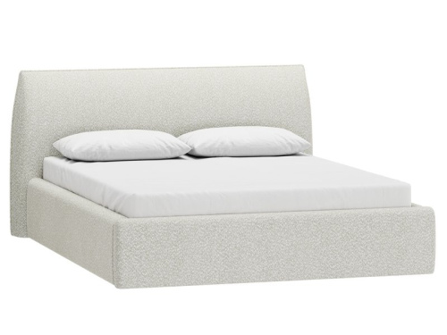 Кровать Агами 160 Букле Молочно-серый