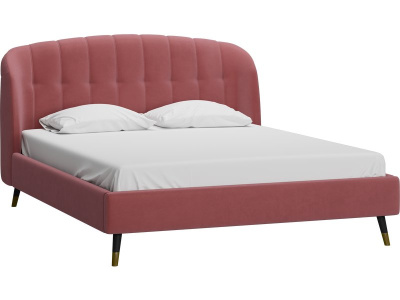 Кровать Льери 180 Велюр Розовый