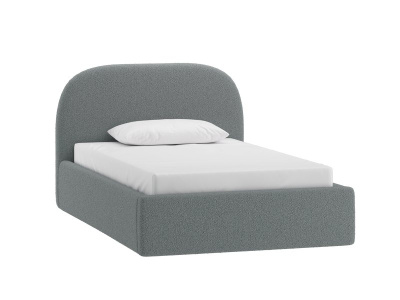 Кровать Кевия 120 Букле Серый