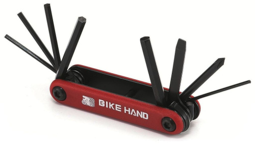Набор инструментов складной Bike Hand YC-270 (черный / красный)