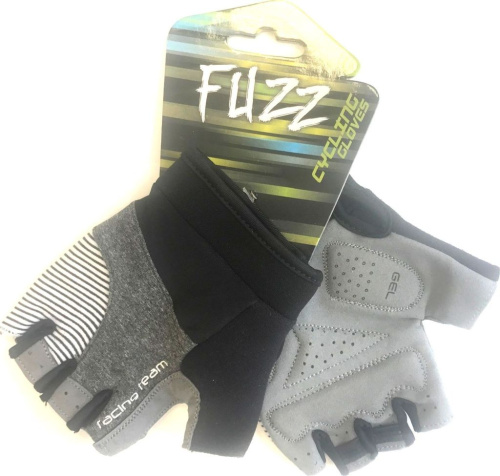 Перчатки Fuzz RACING TEAM D-GRIP GEL (черный / серый XL)