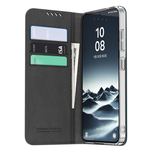 Чехол-книжка Araree Mustang Diary для Galaxy для Galaxy S25+ кожа черный