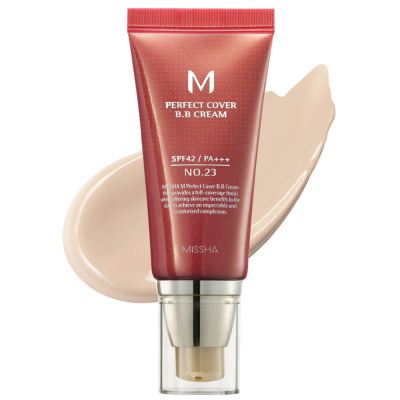 Стойкий BB-крем Missha М Perfect Cover BB Cream EX SPF42 PA+++ 23 Natural Beige