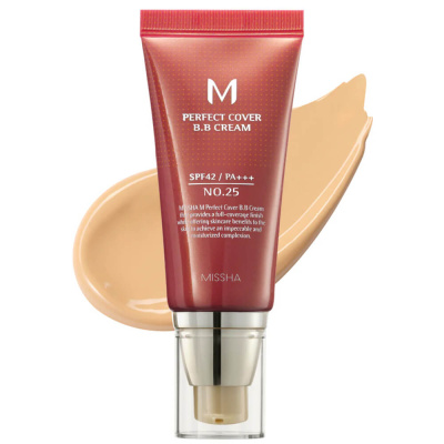 Стойкий BB-крем Missha М Perfect Cover BB Cream EX SPF42 PA+++ 25 Warm Beige