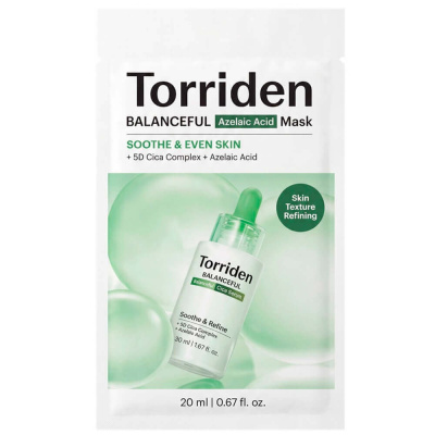 Тканевая маска против воспалений с азелаиновой кислотой Torriden Balanceful Azelaic Acid Mask