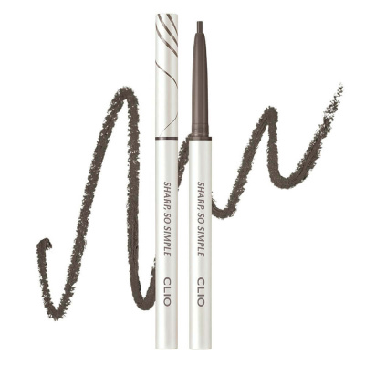 Водостойкая подводка-карандаш для глаз CLIO Sharp So Simple Pencil Liner 011 Mute Gray