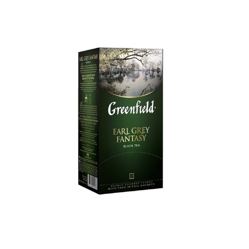 Чай черный Greenfield Earl Grey Fantasy в пакетиках, 25 шт.