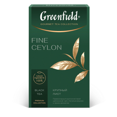 Чай Greenfield Fine Ceylon, черный, 90 гр