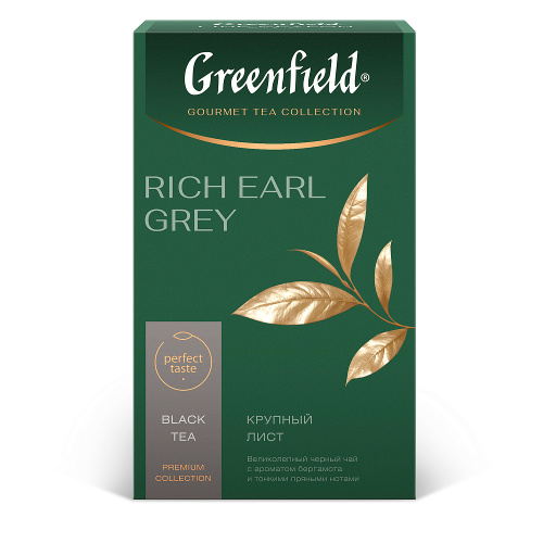 Чай черный Greenfield с бергамотом, 100 гр