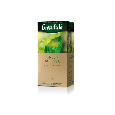 Чай Greenfield Green Melissa зеленый в пакетиках, 25 шт.
