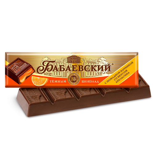Батончик Бабаевский с апельсиновой начинкой, 50 гр.