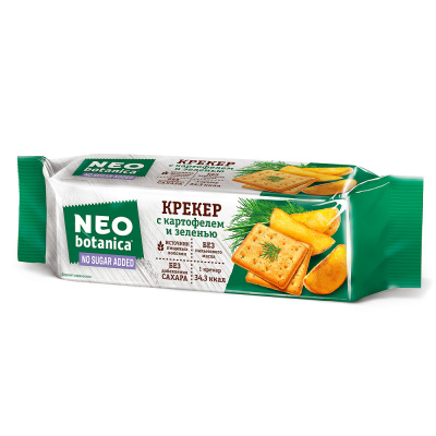 Крекер Neo-Botanica, с картофелем и зеленью, 175 гр