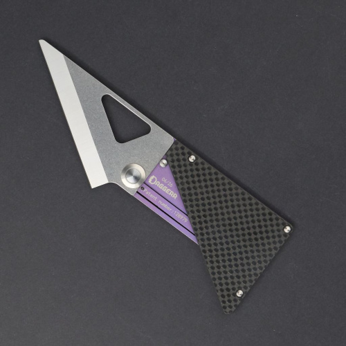 Складной нож Daggerr Cardknife сталь VG-10, рукоять Purple Ti/Carbon Fiber