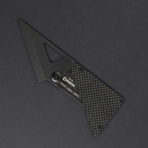 Складной нож Daggerr Cardknife blackwash сталь VG-10, рукоять Black Ti/Carbon Fiber
