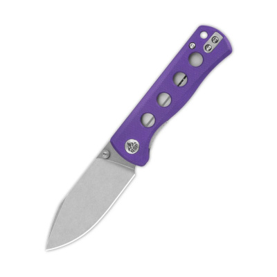 Складной нож QSP Canary Folder, сталь Sandvik 14C28N, рукоять G10, фиолетовый